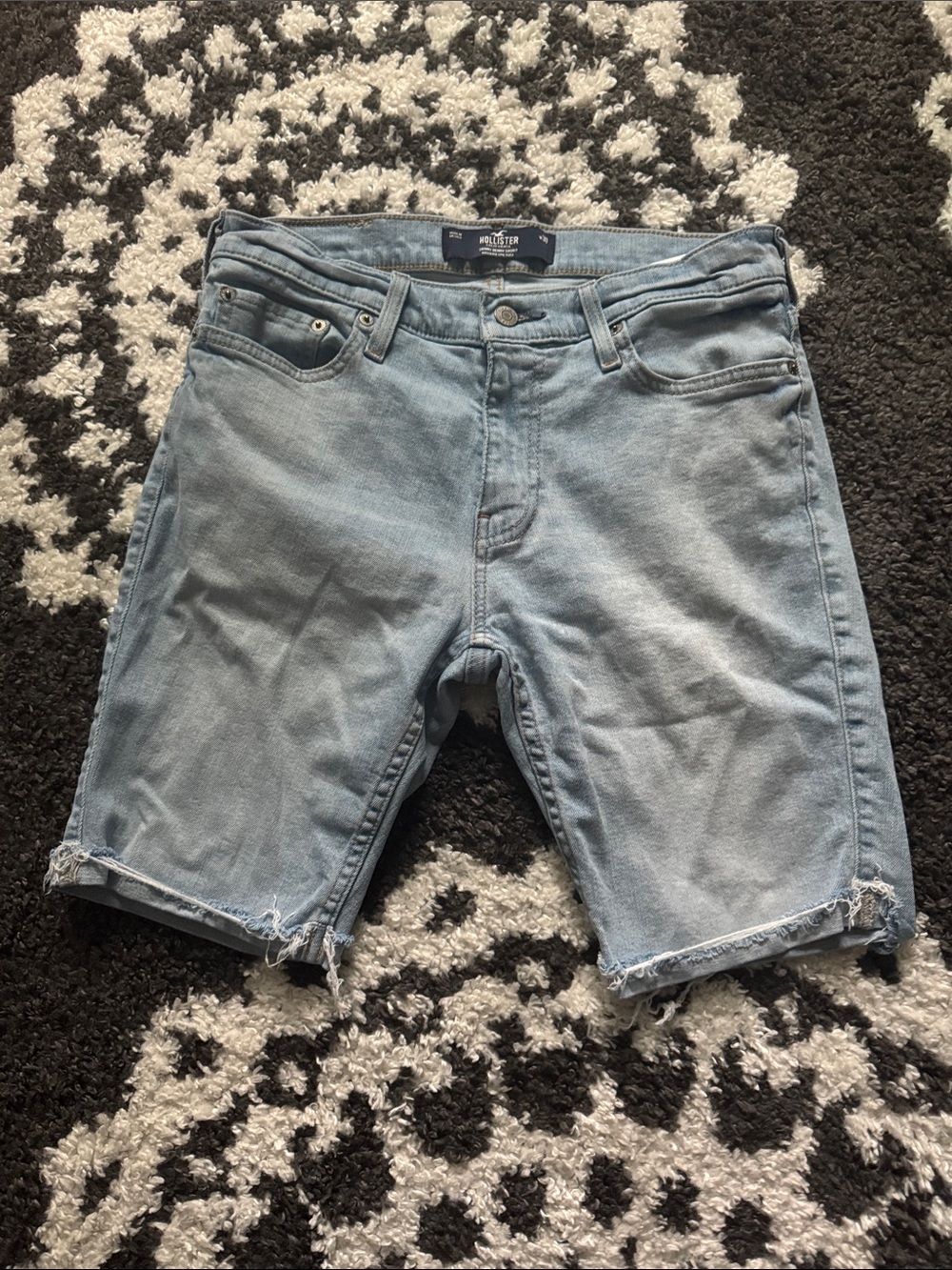 Hollister skinny fit epic flex Light Blue Denim Men's Shorts 30